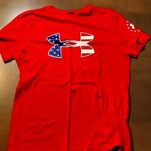Under Armour Red Shirt Youth Medium